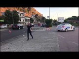 Report TV -Përplaset makina me motorçikletën në Shkodër, në gjendje të rëndë 36-vjeçari