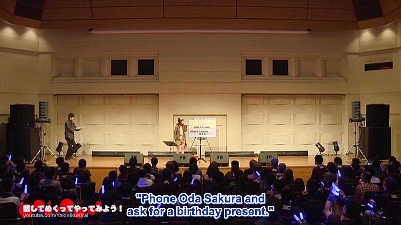 [DaaSaku] Oda Sakura Surprises Ishida Ayumi at Birthday Event (Morning Musume '15 Eng Sub)