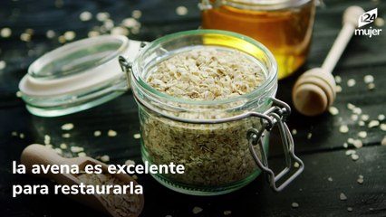 Mascarilla de avena para una piel de porcelana