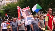 شاهد: مظاهرات في خاباروفسك الروسية للسبت الرابع على التوالي احتجاجا على اعتقال سيرغي فورغال