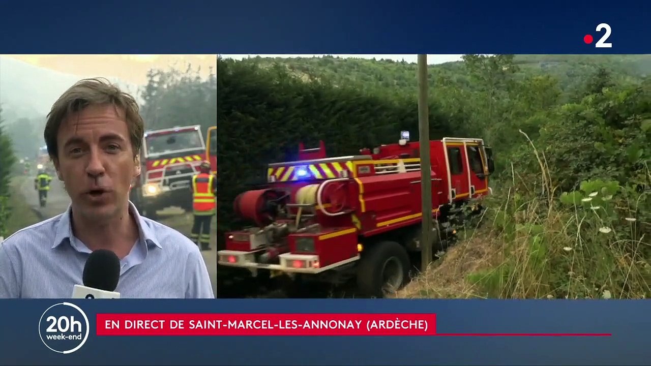 Ardèche : incendie inquiétant à Saint-Marcel-les-Annonay