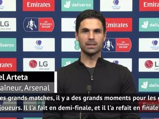 Finale - Arteta conquis par Aubameyang : "Il a joué un rôle immense dans notre victoire"