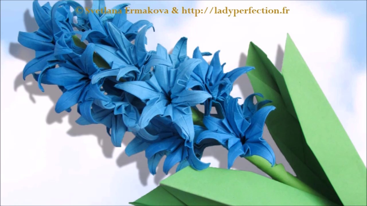 Origami :    Jacinthe, Hyacinthus