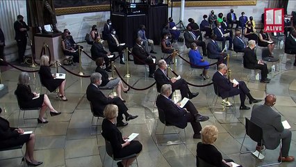 John Lewis honored in US Capitol Rotunda by House Speaker Nancy Pelosi