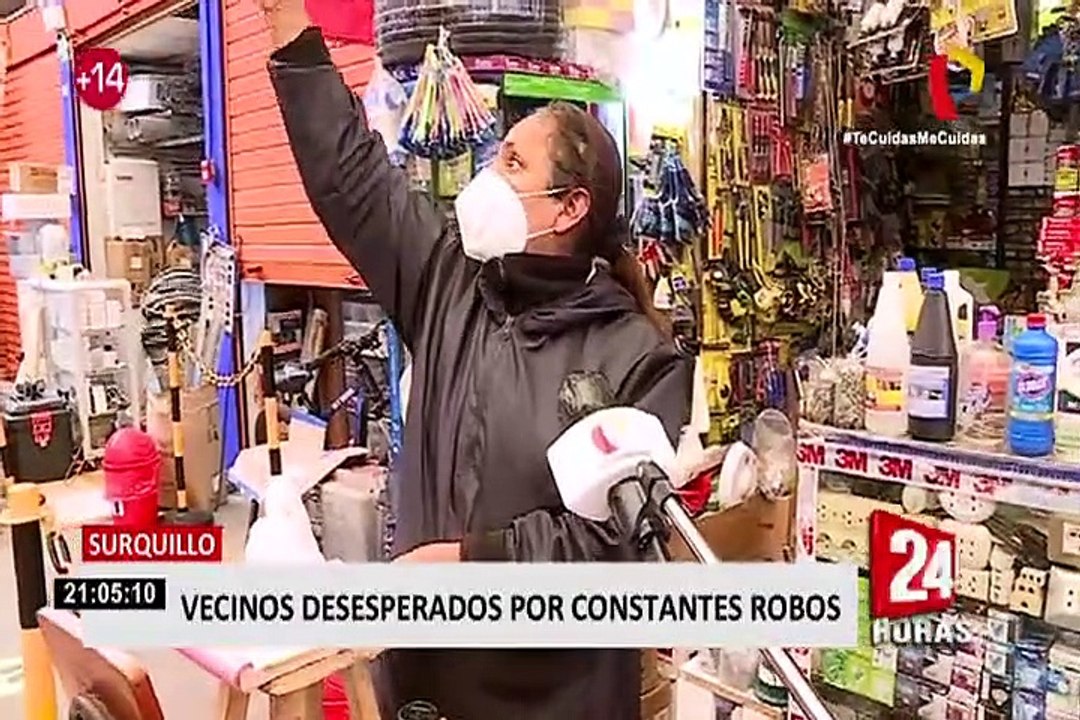 Surquillo: sujeto que huía de la policía quedó atrapado en tragaluz de vivienda