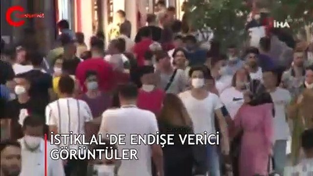 İstiklal'de endişe verici görüntüler