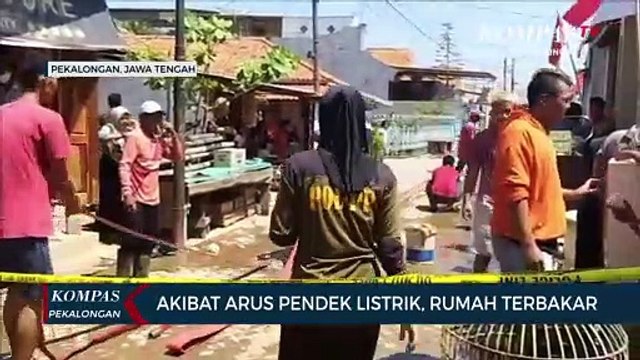 Akibat Arus Pendek Listrik, Satu Rumah Terbakar