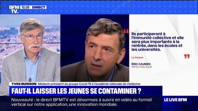 Coronavirus: le Pr Yves Buisson rappelle que les jeunes ne sont pas exempts de risques
