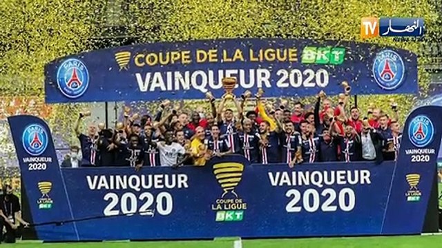 باريس سان جيرمان يتوج بكأس الرابطة الفرنسية على حساب ليون
