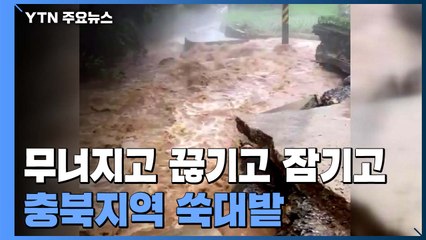 "무너지고 끊기고 잠기고"...충북지역 쑥대밭 / YTN