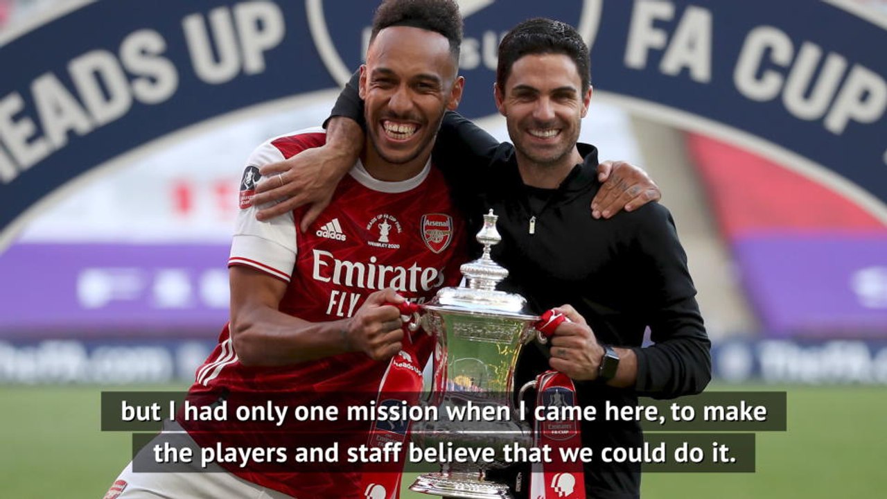 Arteta 'proud' to deliver first trophy as Arsenal manager