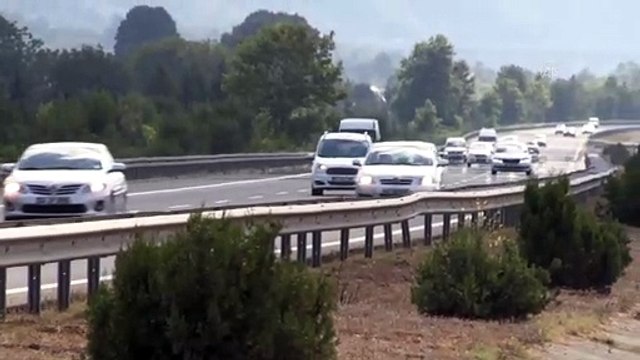 Tatilcilerin dönüş yolculuğu başladı - DÜZCE