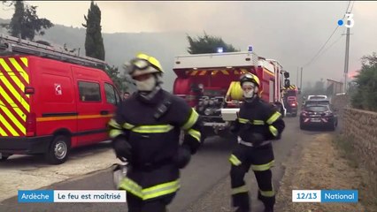 Ardèche : l'incendie sous surveillance