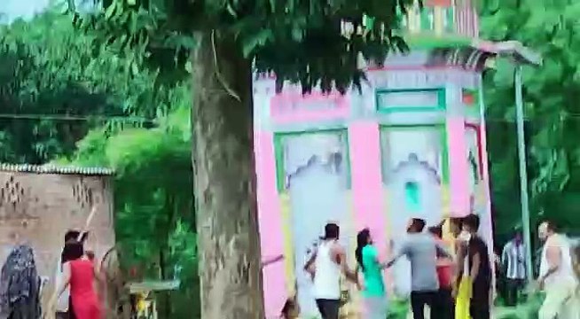 किसी बात को लेकर छत के ऊपर से लहराई लाइसेंसी बंदूक