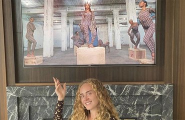 Adele shows off weight loss as she supports 'Queen' Beyonce