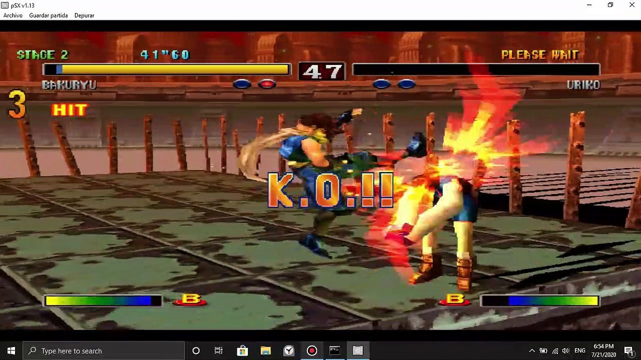 Bakuryu(The Mole) defeats Uriko(The Half Beast) (#3) - Bloody Roar 2