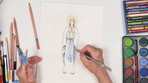 Our Lady of Lourdes Live Drawing & Narrated Prayers