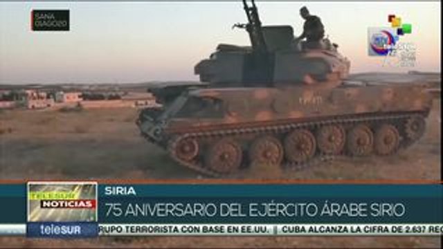 Ejército Árabe Sirio conmemora 75 años de su fundación