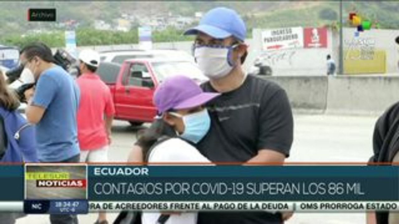 Ecuador: 86 mil contagios y cerca de 6 mil muertos por la Covid-19