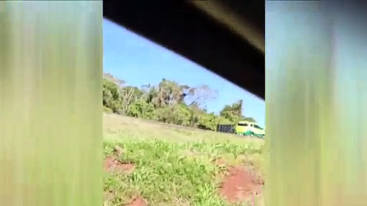 Helicóptero do Consamu presta apoio em grave acidente na BR-277, em Céu Azul