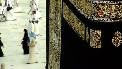 - Hacılar veda tavafı için Mescid-i Haram’da
