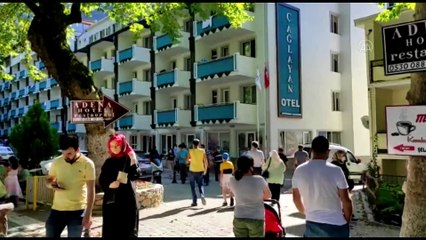 Oylat Kaplıcaları'nda Kurban Bayramı yoğunluğu - BURSA