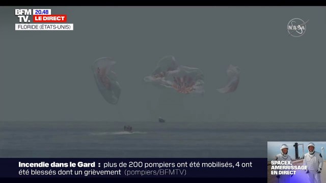 SpaceX: amerrissage réussi de la capsule Crew Dragon au large de la Floride
