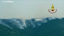 Incendi, ettari di bosco in fumo nell'Aquilano