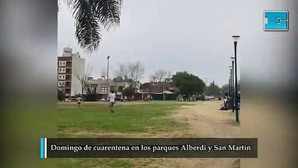 Domingo de cuarentena en los parques
