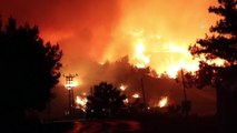 Menderes ilçesindeki orman yangınına karadan müdahale devam ediyor - İZMİR