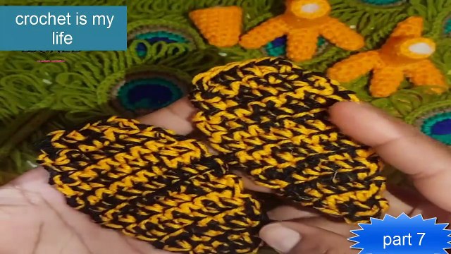 How To Make Crochet Amigurumi Peacock (Part7) Tutorial English Free Pattern For Beginner's