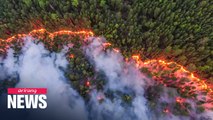 Massive fires tears through Siberian forest