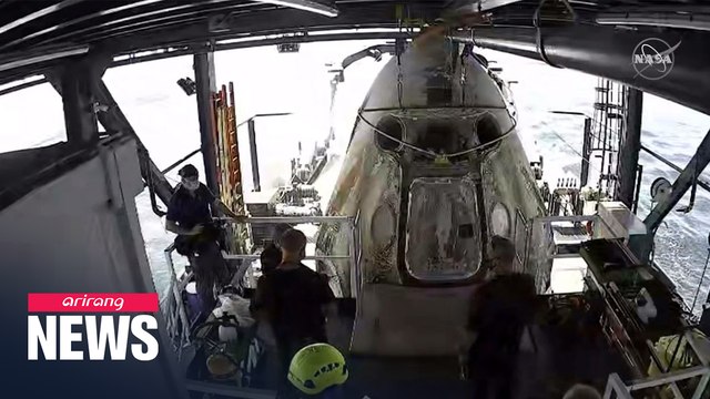 NASA astronauts splash down into Gulf of Mexico in SpaceX capsule