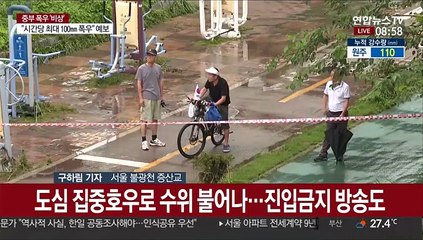 서울에도 굵은 빗줄기…주요 하천 통제