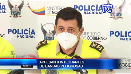 Apresan a 8 integrantes de presunta banda delictiva en el sur de Guayaquil