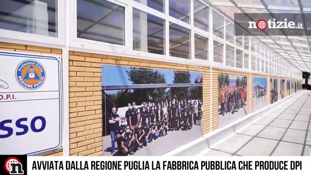 Coronavirus, Emiliano Prima fabbrica pubblica di mascherine è in Puglia