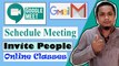 Google Meet | How to Invite People to a Video Meeting | Online Classes |