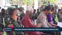 Pangdam IX Udyana Pimpin Apel Penerimaan Pasukan Satgas Pamtas RI-RDTL