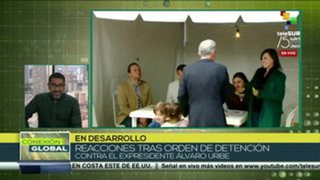 Colombianos celebran detención domiciliaria contra Álvaro Uribe