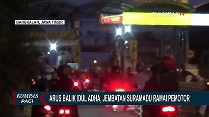 Arus Balik Idul Adha, Jembatan Suramadu Ramai Pemotor