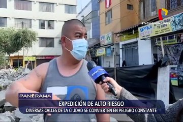 Expedición de alto riesgo: diversas calles de la ciudad se convierten en un peligro constante