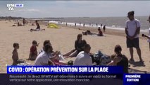 Covid-19 : des opérations de prévention pour respecter les gestes barrières sont menées sur des plages