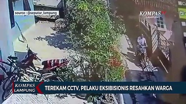 Terekam CCTV, Pelaku Eksibisionis Resahkan Warga Bandar Lampung