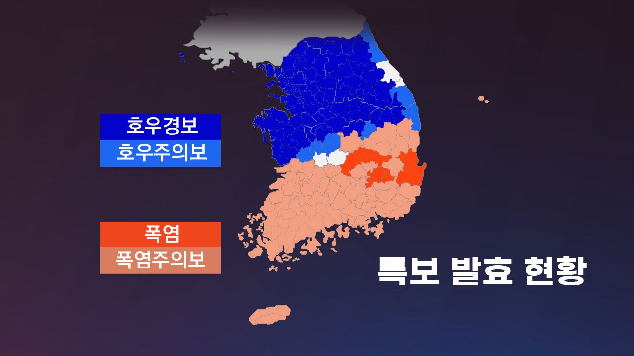 [앵커리포트] 폭우 또는 폭염...둘로 나뉜 한반도 / YTN