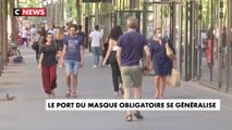 Le port du masque obligatoire se généralise dans de nombreuses communes