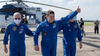 SpaceX Crew Dragon astronauts splash down in Gulf of Mexico