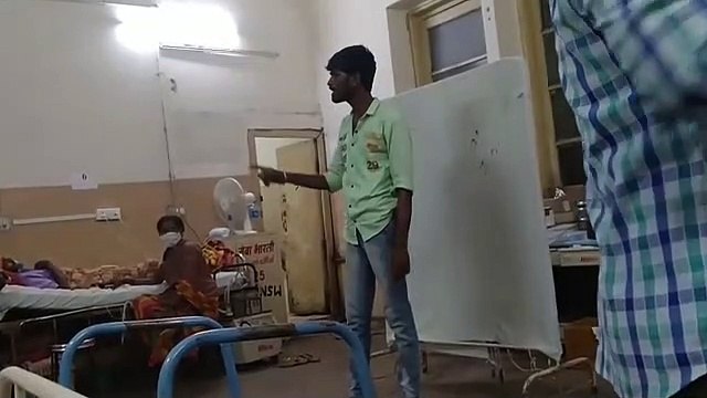 MY अस्पताल के सिक्योरिटी गार्ड ने नशे में की दादागिरी, वीडियो हुआ वायरल