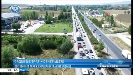 Eskişehir’de trafik ekipleri bayram mesaisinde