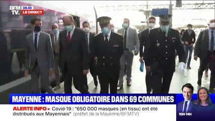 Jean Castex est arrivé à Lille, où il évoquera le port du masque obligatoire dans les rues de la ville
