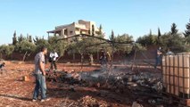 غارات روسية تستهدف خياما للنازحين في إدلب